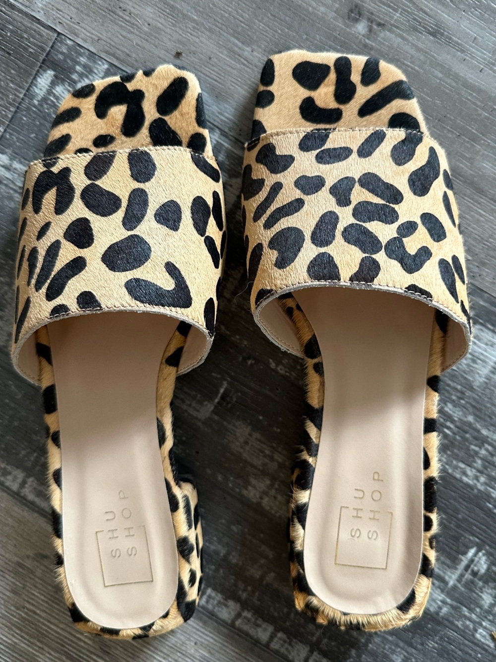 ShuShop Leopard Print Slides